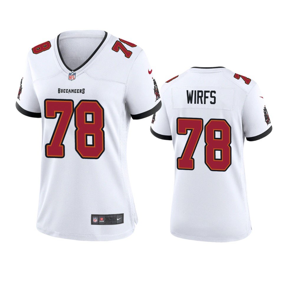 Nike women Tampa Bay Buccaneers #78 Tristan Wirfs White 2020 NFL Draft Game Jersey